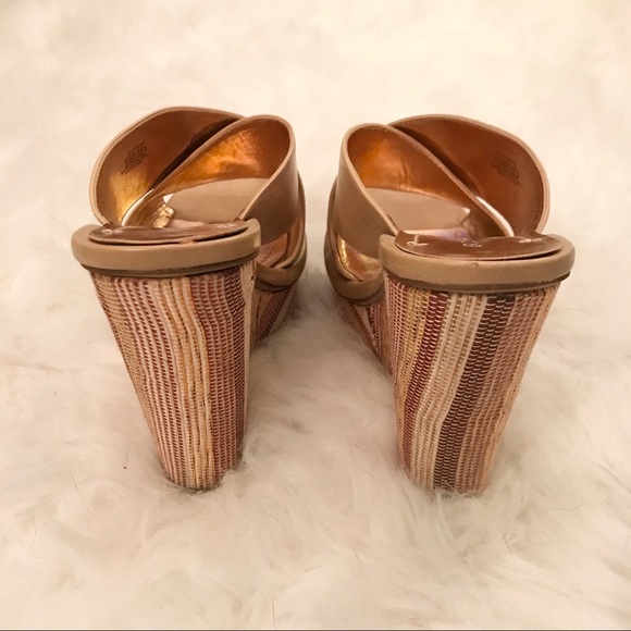 BCBGeneration Tan Platform Wedge | Size 8.5 - Picture 5 of 6